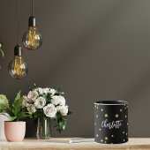 黒金ゴールド星エレガント名 マグカップ