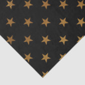 黒金ゴールド星模様パーティーティッシュペーパー 薄葉紙 (詳細)