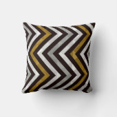 黒金ゴールド白いシボテン枕 クッション (裏面)