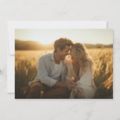 黒金ゴールド白クラシックモノグラムクレスト写真 セーブザデート (裏面)