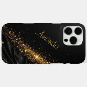 黒金ゴールド融合 Case-Mate iPhoneケース (裏面 (横))