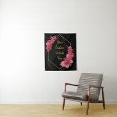 黒金ゴールド記念日パーティーフォトブース背景 タペストリー (インサイチュ)