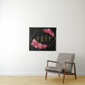 黒金ゴールド記念日パーティーフォトブース背景 タペストリー (インサイチュ(横))