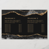 黒金ゴールド重ね折りパンフレット (裏面)