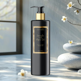 黒金ゴールド防水化粧品ボトルラベル ラベル