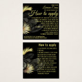 黒金ゴールド エレガント (正面&裏面)