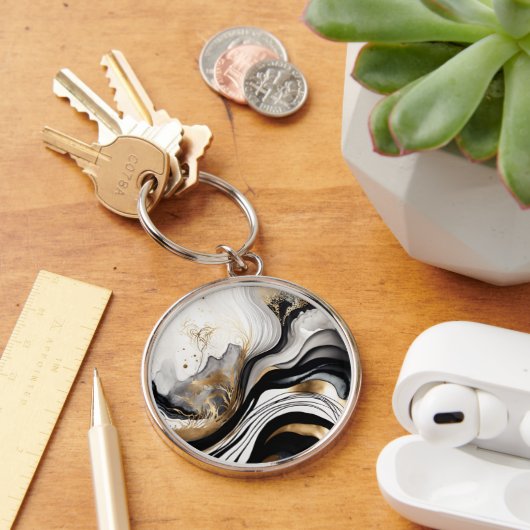 黒金ゴールド キーホルダー (デスク)