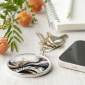 黒金ゴールド キーホルダー (側面)