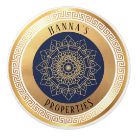 黒金ゴールド パーソナライズされた セラミックノブ