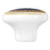 黒金ゴールド パーソナライズされた セラミックノブ (側面)