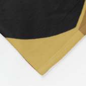 黒金ゴールド フリースブランケット (角)