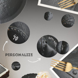 黒金属工業スタイルマンパーティー コンフェッティ