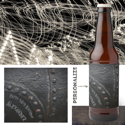 黒金属工業スタイルマンパーティー ビールラベル