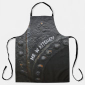 黒金属工業スタイル エプロン (正面)