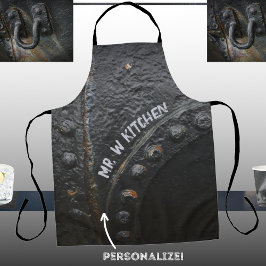 黒金属工業スタイル エプロン