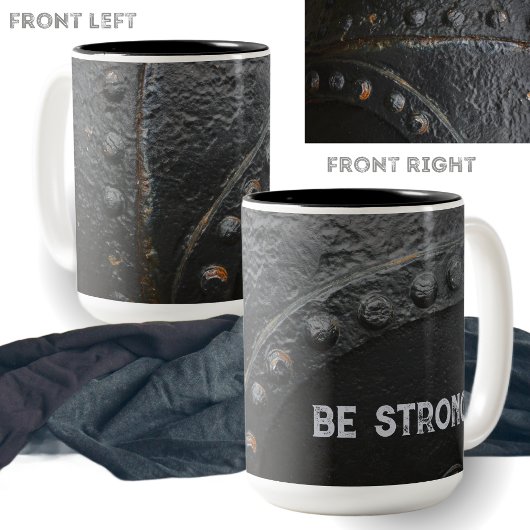 黒金属工業スタイル ツートーンマグカップ