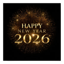黒金新年ポスター2026