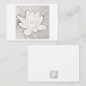 黒鉛ロータスデザイン名刺 名刺 (正面/裏面)