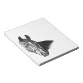 黒鉛馬頭 ノートパッド (アングル)