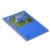黒鉛-青い夏の花の写真 ノートブック (右側)