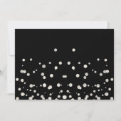 黒銀の光が輝く私の名誉のマトロン 招待状 (裏面)