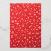 黒銀エレガント脚本フェスティバルクリスマス 箔シーズンカード (裏面)