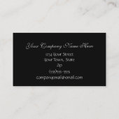 黒銀エレガント 名刺 (裏面)