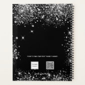 黒銀グリッターダストモノグラム2025 プランナー手帳 (裏面)