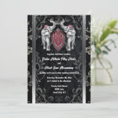 黒銀ヒンズー教インディアンゾウ冠 招待状 (スタンド正面)