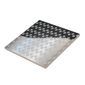 黒銀モダンセラミック瓦 タイル (側面)