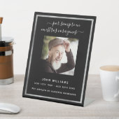 黒銀写真追悼式 台座サイン (インサイチュ)