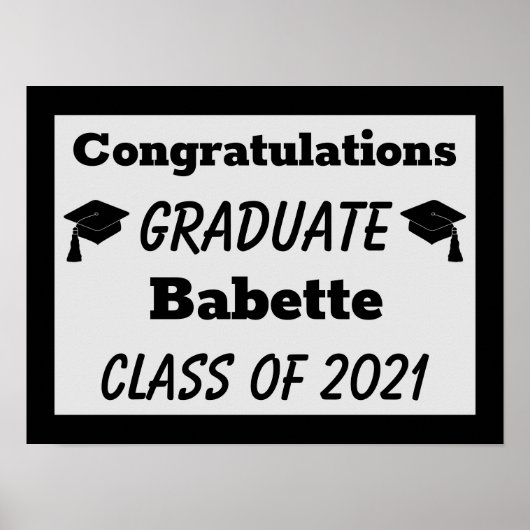 黒銀卒業 ポスター (正面)