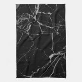 黒銀大理石 キッチンタオル (縦)