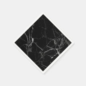 黒銀大理石 スタンダードカクテルナプキン (角)