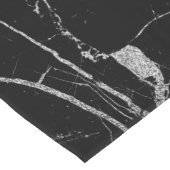 黒銀大理石 ロングテーブルランナー (コーナー)