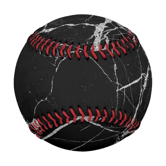 黒銀大理石 野球ボール (裏面)