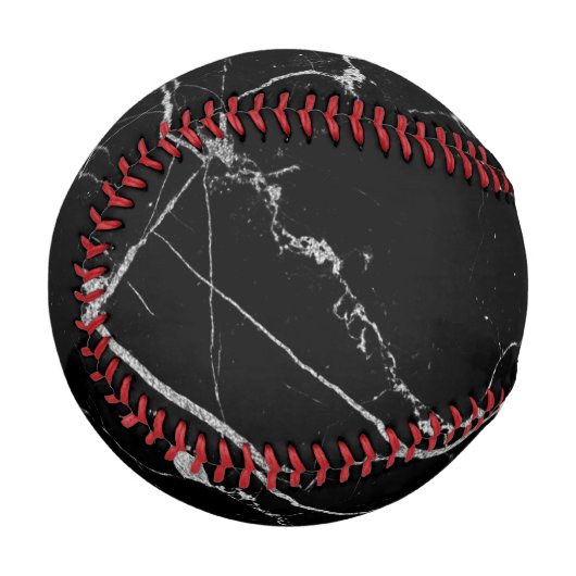 黒銀大理石 野球ボール (正面左)