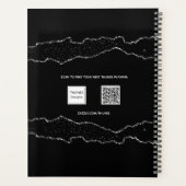 黒銀瑪瑙の大理石名台本2026 プランナー手帳 (裏面)