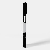 黒銀瑪瑙の大理石名文字 Case-Mate iPhoneケース (裏面 / 右)