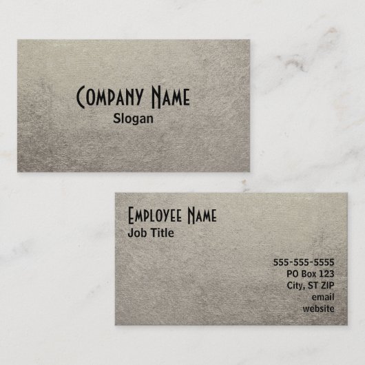 黒銀箔の写真 名刺 (正面/裏面)