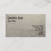 黒銀箔の写真 名刺 (裏面)