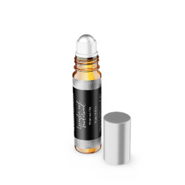 黒銀箔香料ローラーボトルラベル ペットボトルラベル