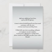 黒銀華麗巻軸 25周年招待状 招待状 (裏面)