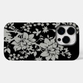 黒銀製粉花模様 Case-Mate iPhoneケース (裏面 (横))