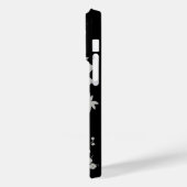 黒銀製粉花模様 Case-Mate iPhoneケース (裏面 / 左)
