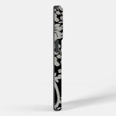 黒銀製粉花模様 Case-Mate iPhoneケース (裏面 / 右)