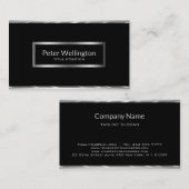 黒銀 名刺 (正面/裏面)
