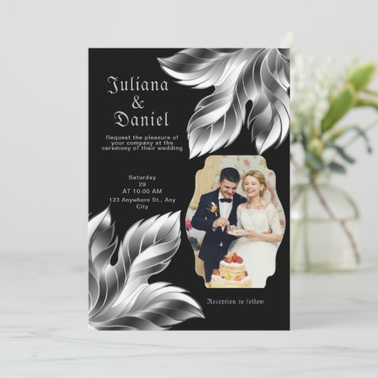 黒銀 招待状 (スタンド正面)