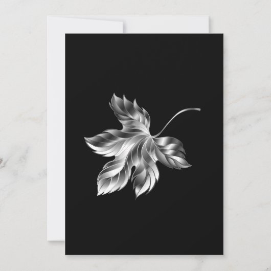 黒銀 招待状 (裏面)