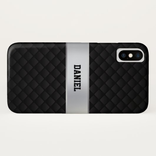 黒銀 Case-Mate iPhoneケース (裏面(横))